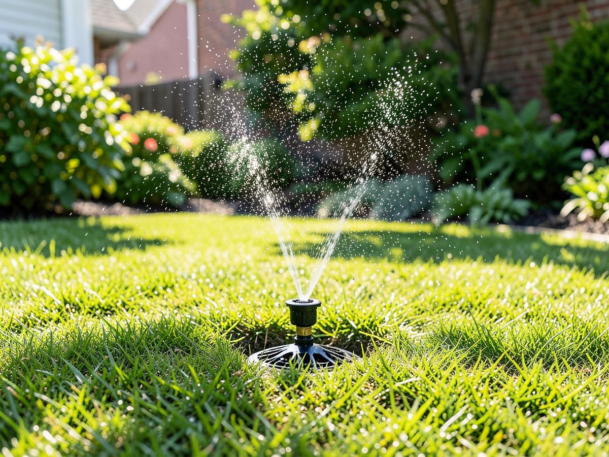 Beregnungsanlage im Privatgarten